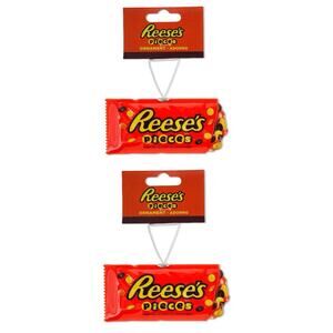 Hershey Reeses Pieces Decoupage Holiday Christmas Ornament by Ruz New Lot of 2